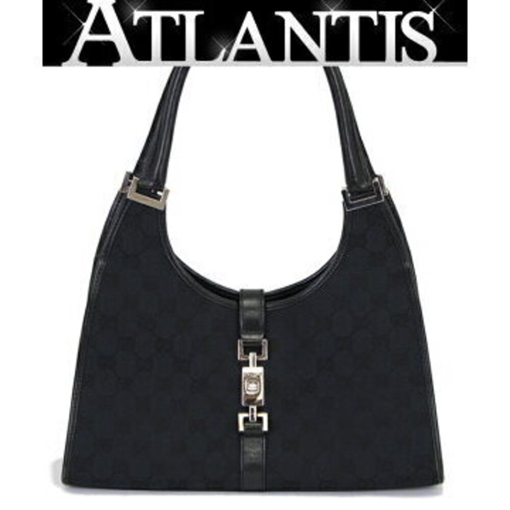 Gucci Jackie handbag GG black leather